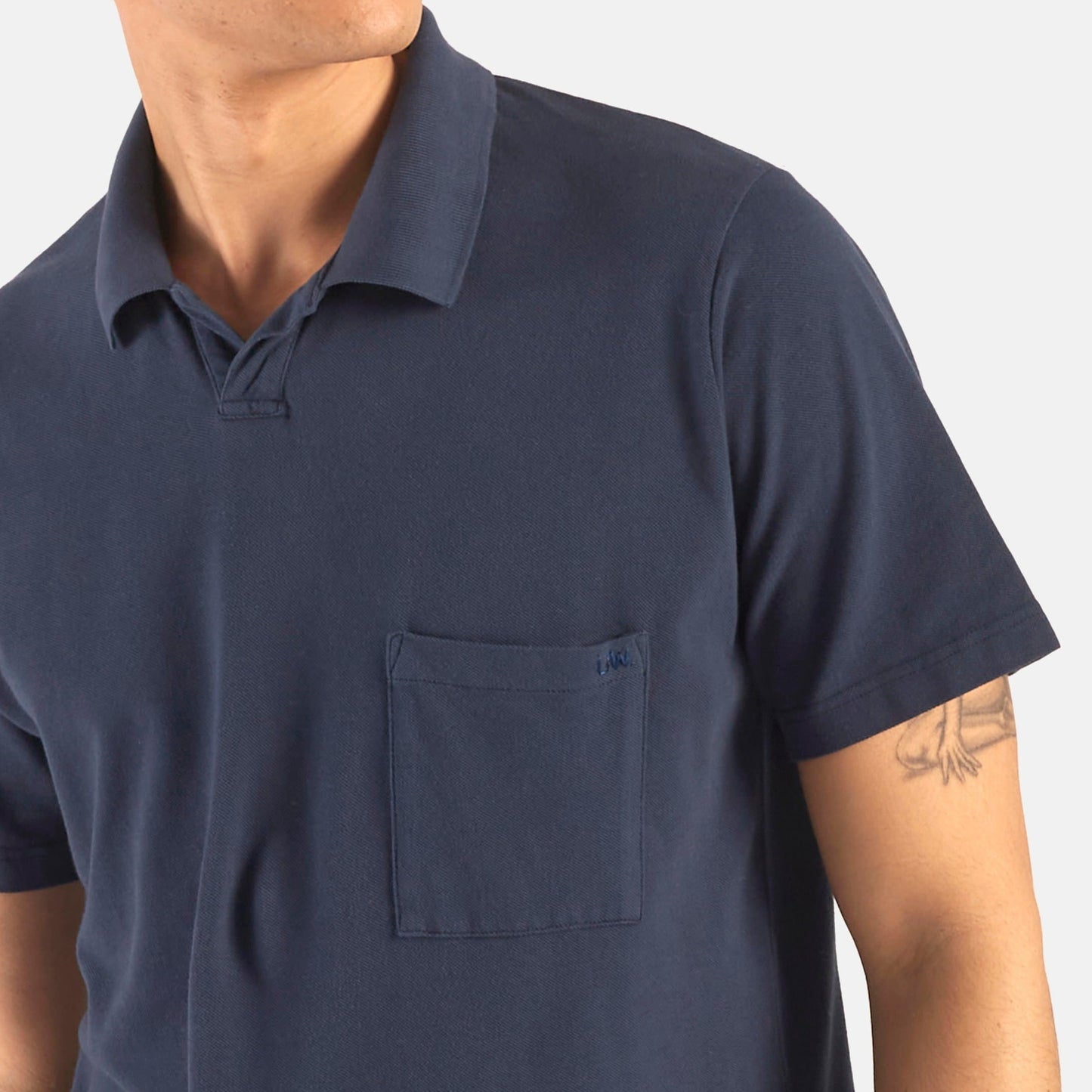 Universal Works Vacation Polo Piquet Navy