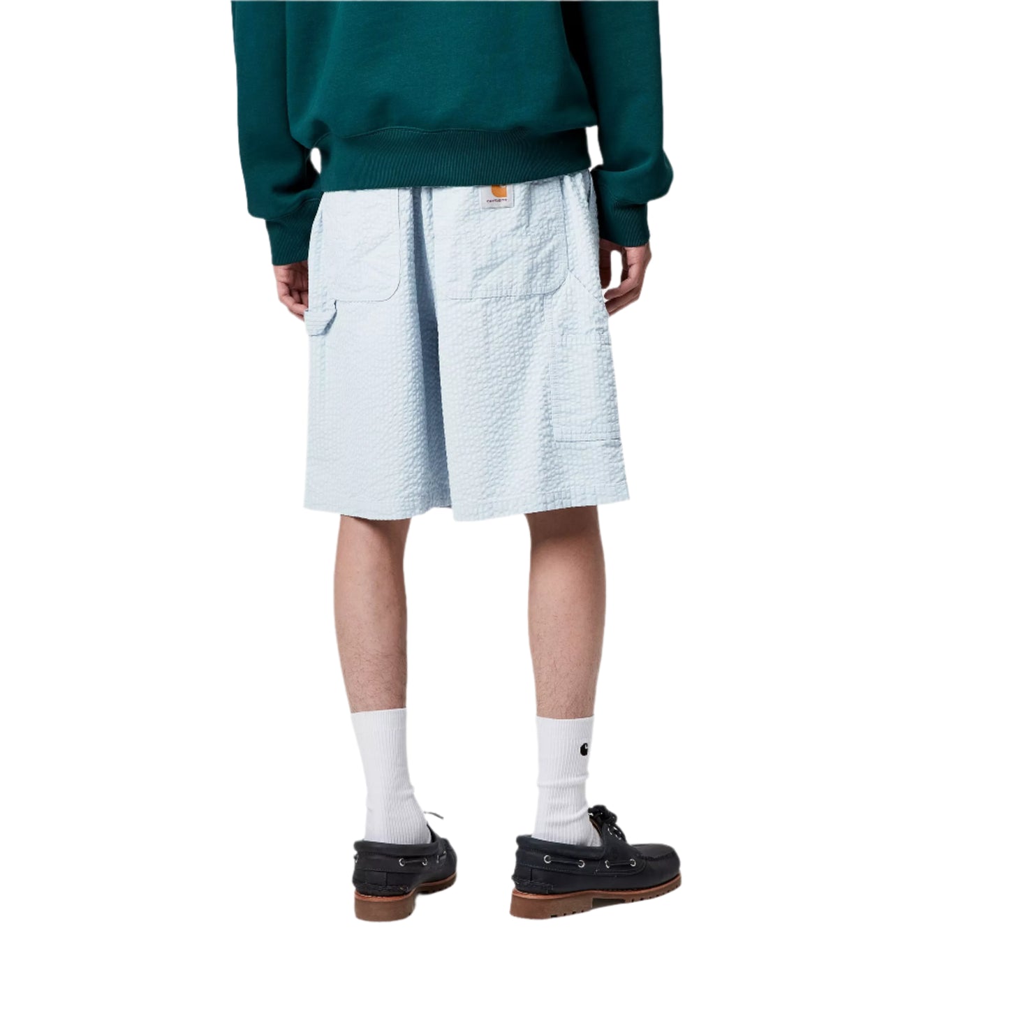 Carhartt WIP Toland Short Toland Stripe Blue Fog