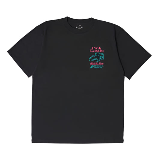 Edwin Pink Castle T-Shirt Black