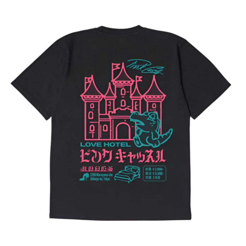 Edwin Pink Castle T-Shirt Black
