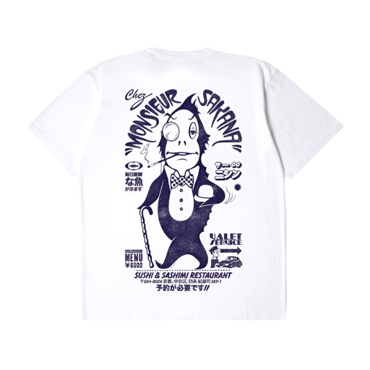 Edwin Monsieur Sakana T-Shirt White