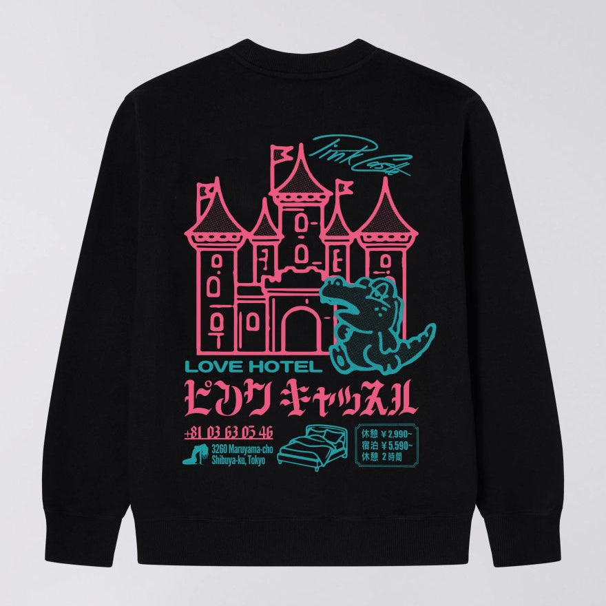 Edwin Pink Castle Sweat Sweat Black