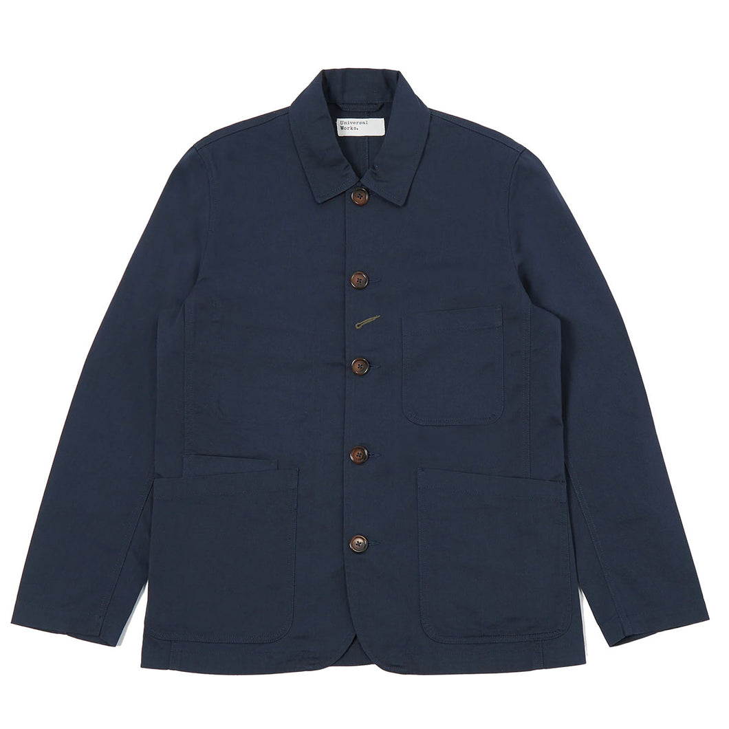 Universal Works Bakers Jacket Navy Twill