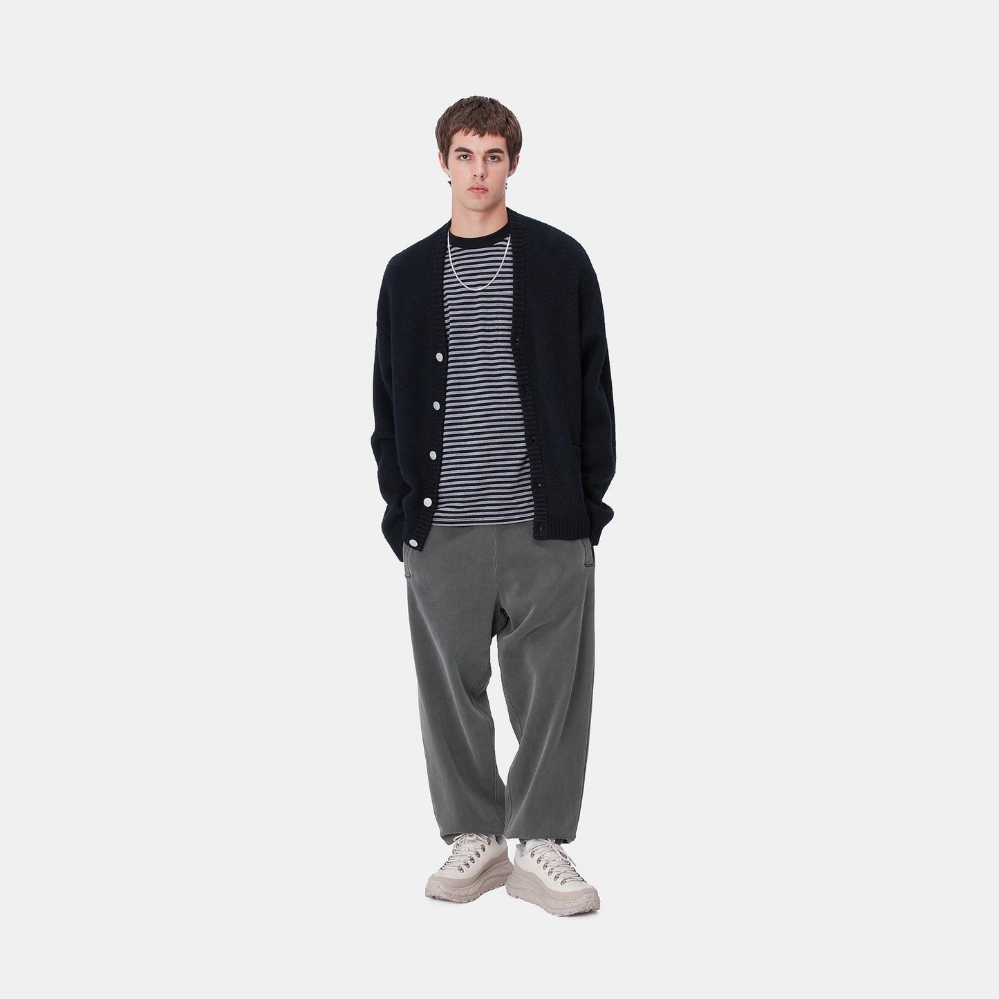 Carhartt WIP Vista Grand Sweat Pant Black Garment Dyed