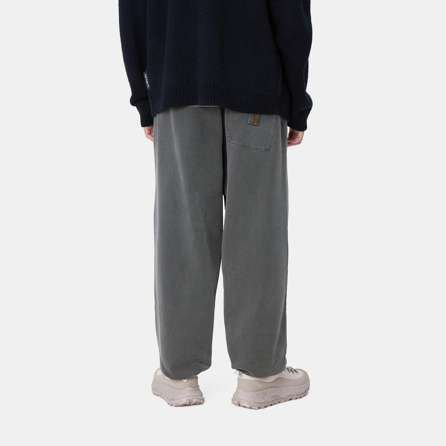 Carhartt WIP Vista Grand Sweat Pant Black Garment Dyed