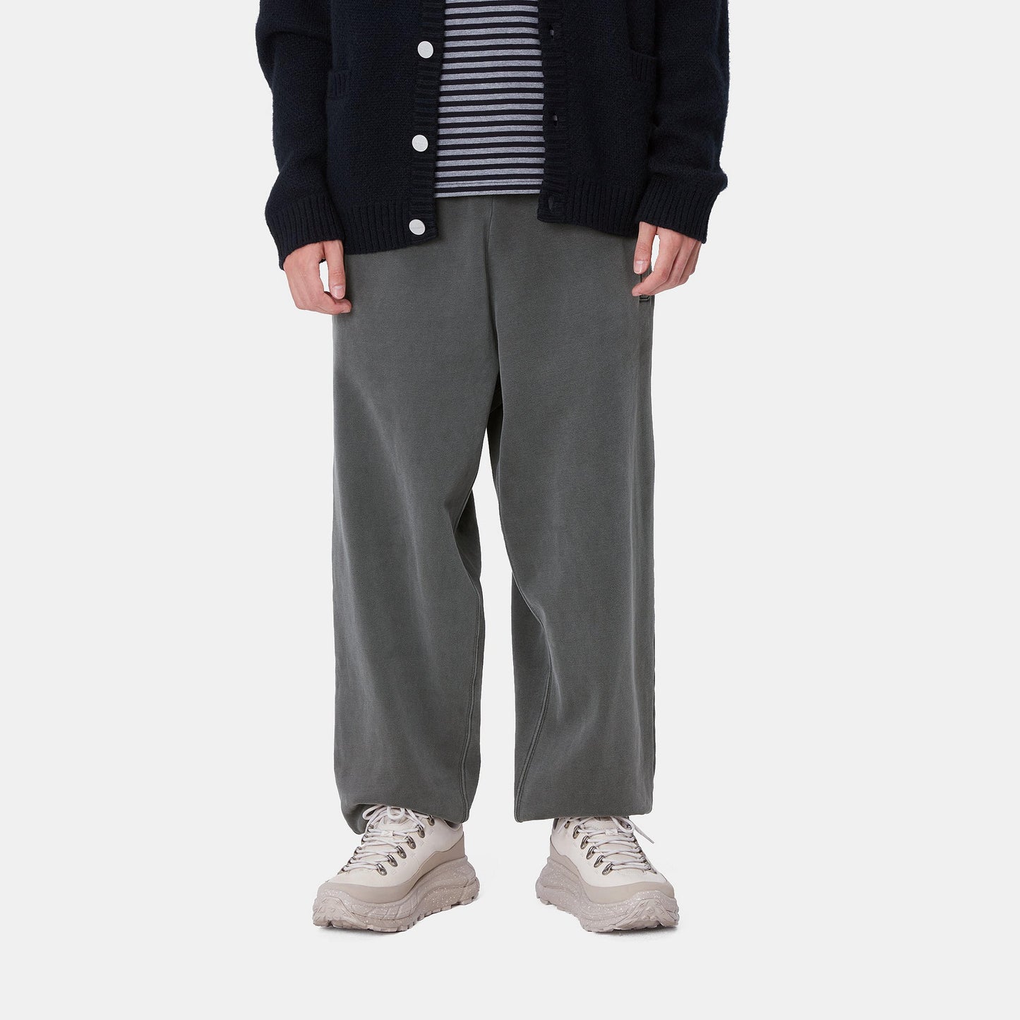 Carhartt WIP Vista Grand Sweat Pant Black Garment Dyed