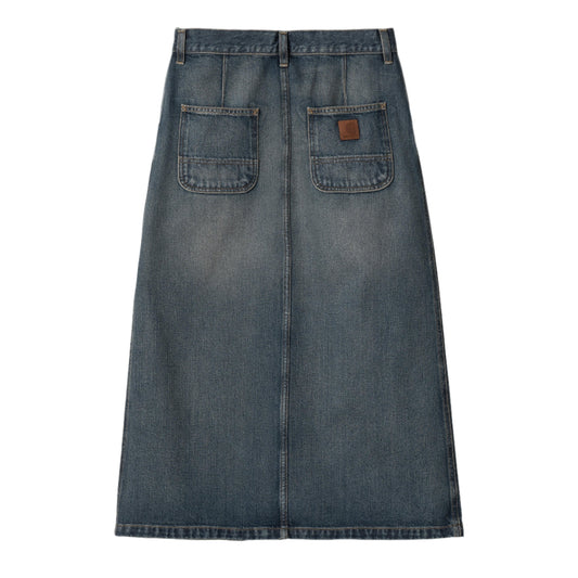 Carhartt WIP W' Marvin Skirt Blue Worn