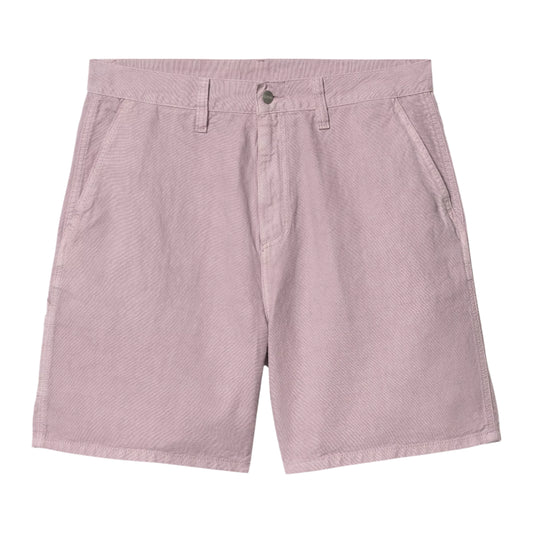 Carhartt WIP Walter Single Knee Short Pink Fog garment dyed
