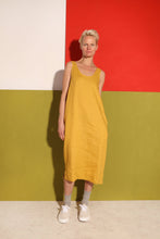 Load image into Gallery viewer, L.F.Markey Linen Shift Dress Ochre
