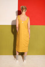 Load image into Gallery viewer, L.F.Markey Linen Shift Dress Ochre
