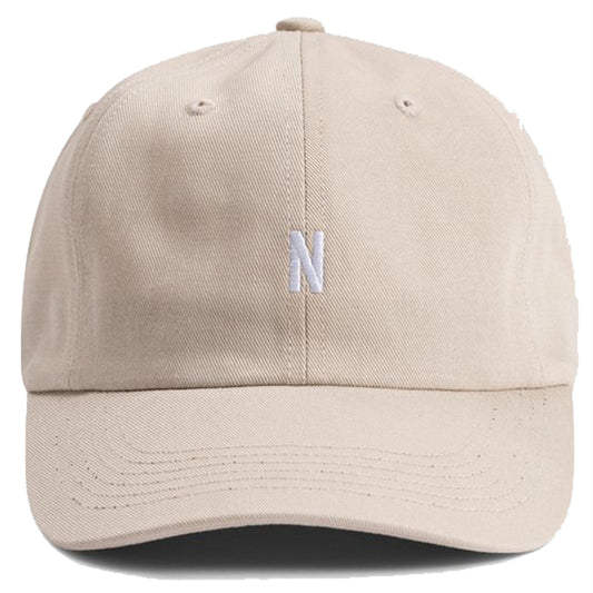 Norse Projects Twill Sports Cap Marble White