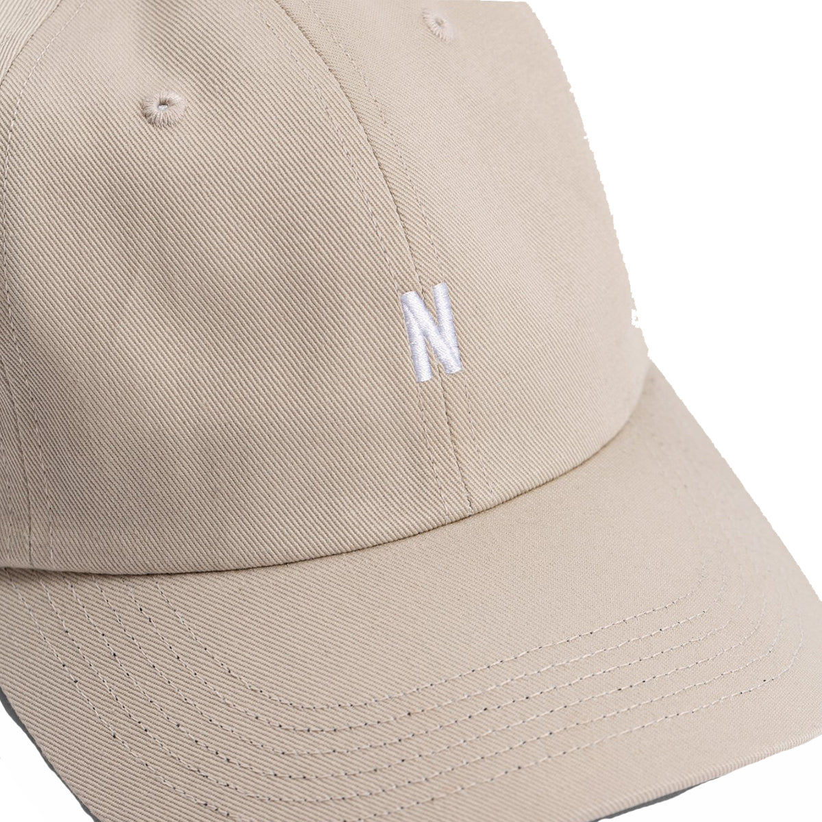 Norse Projects Twill Sports Cap Marble White