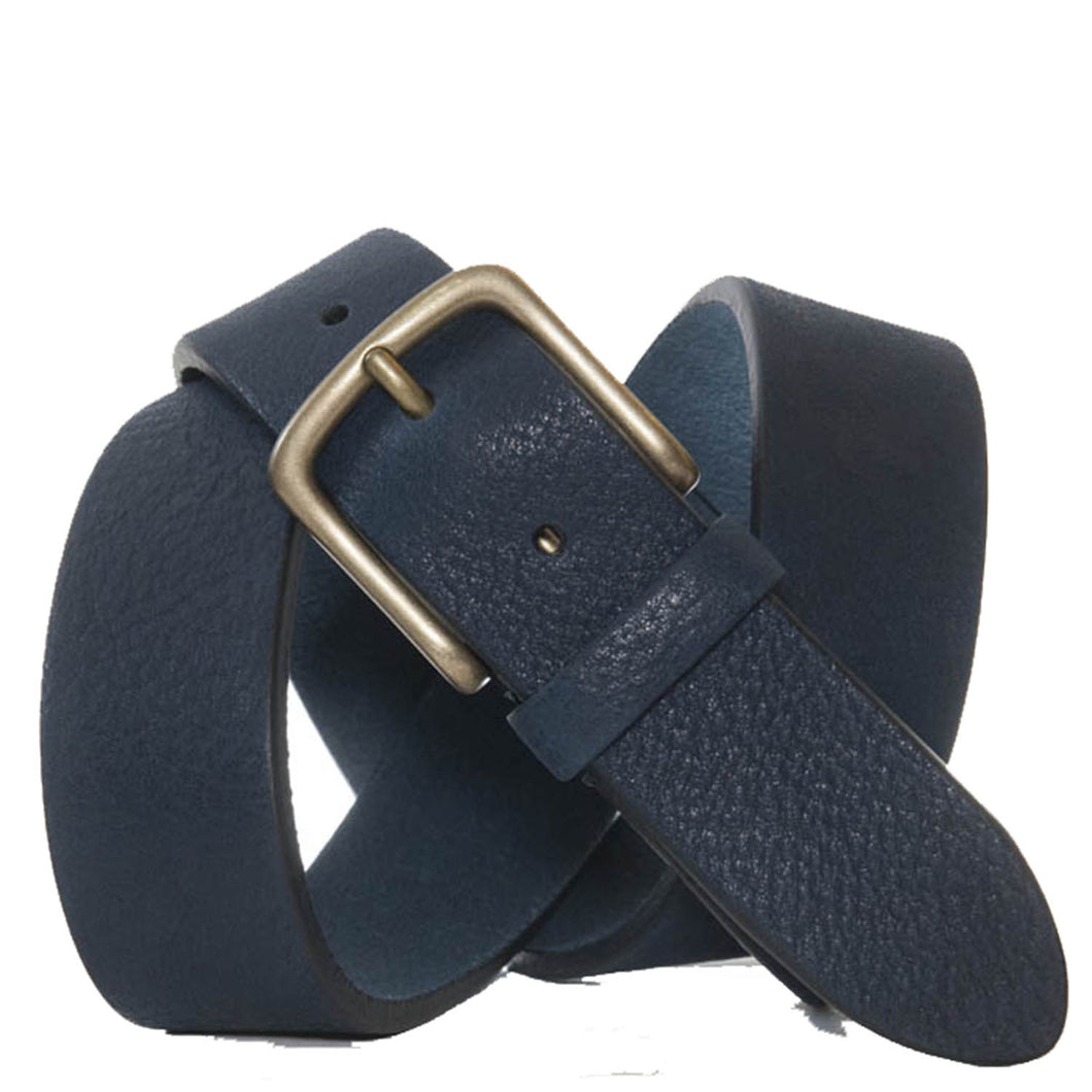Andersons Bull Grained Calf Casual Belt Navy