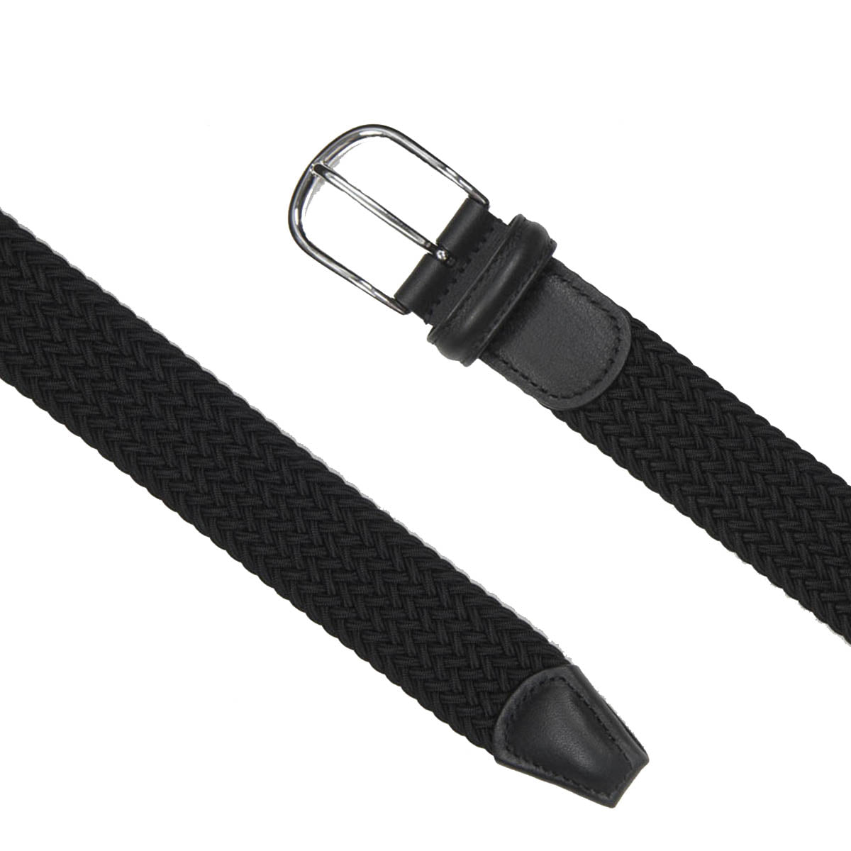 Andersons Classic Elastic Woven Belt Black