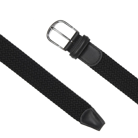 Andersons Classic Elastic Woven Belt Black