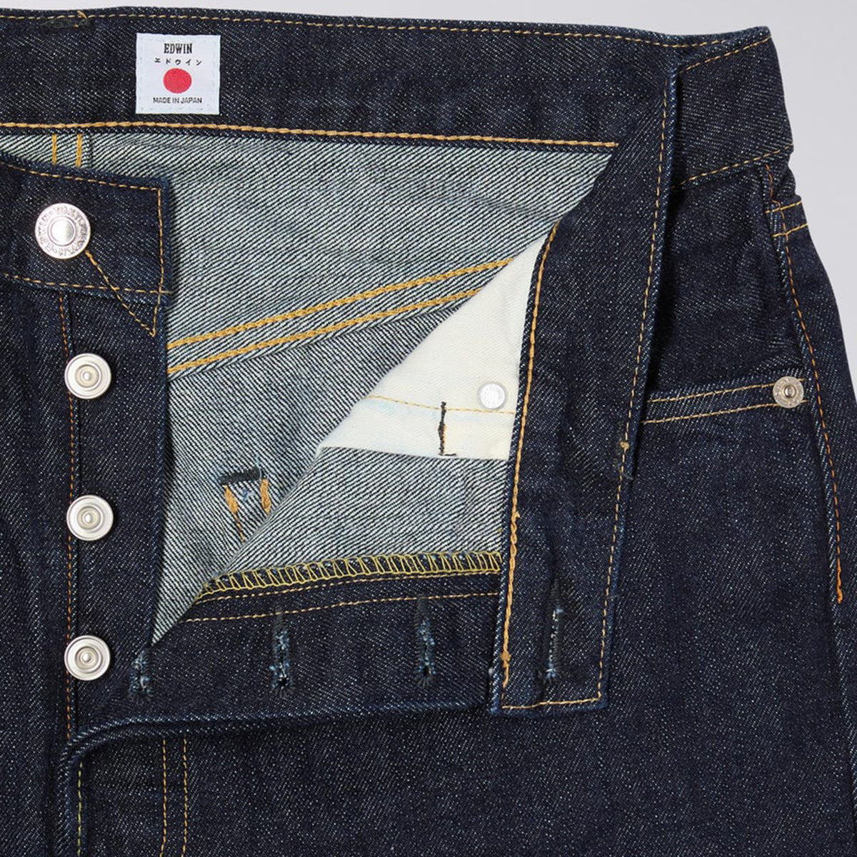Edwin Loose Tapered Red Selvage Kurabo Jean Blue Rinsed