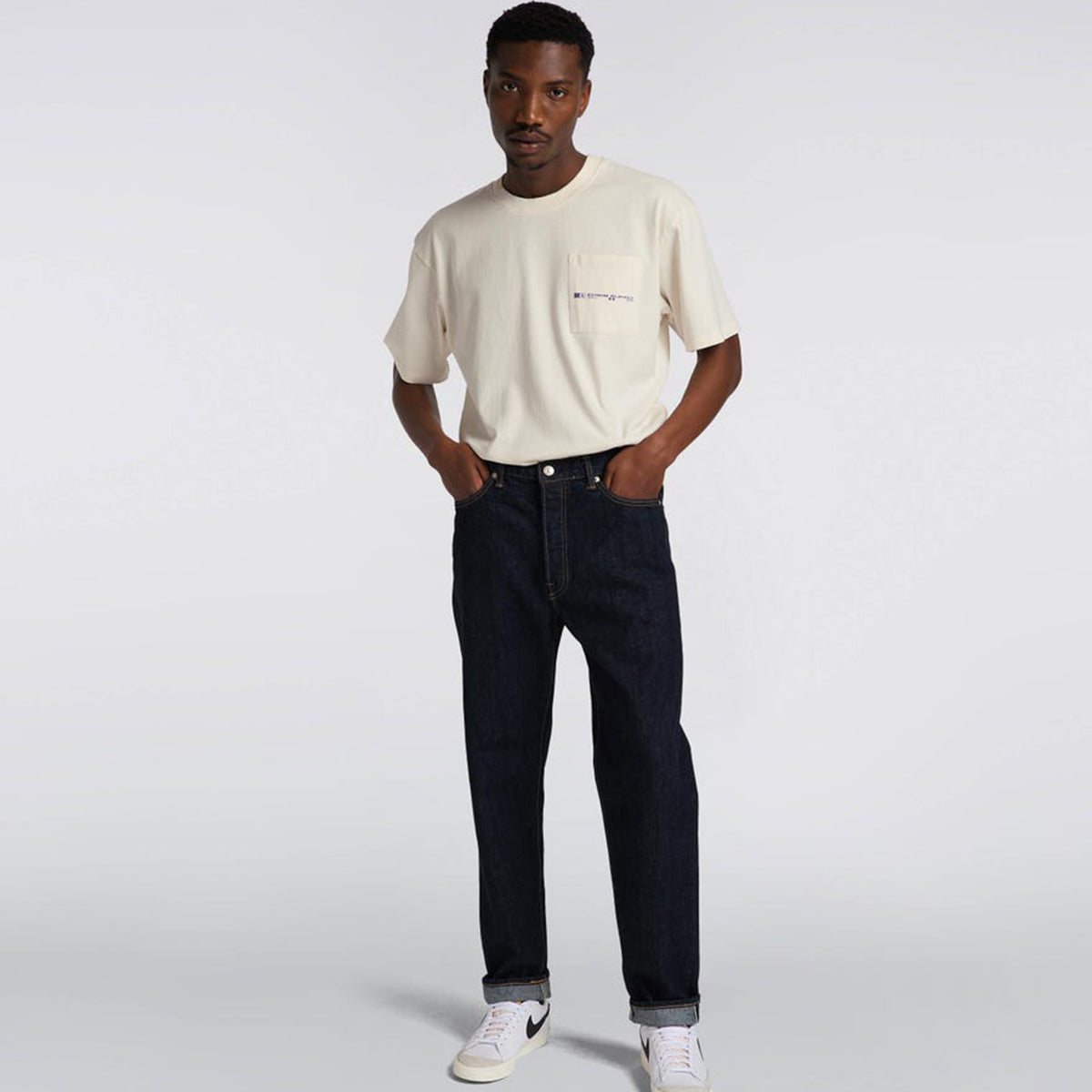 Edwin Loose Tapered Red Selvage Kurabo Jean Blue Rinsed