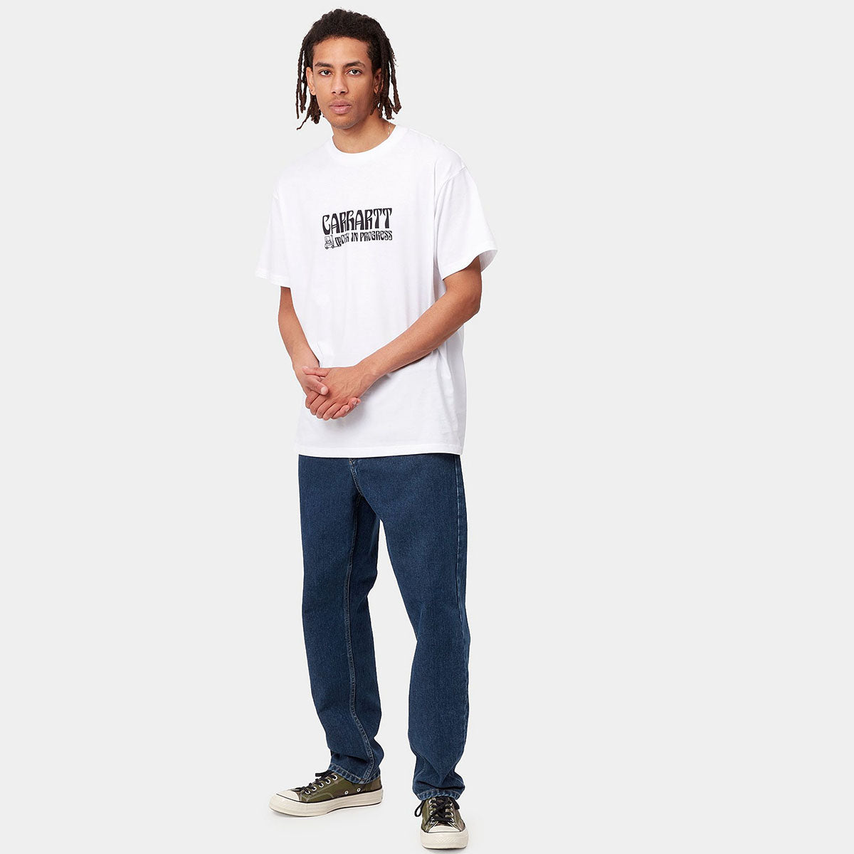 Carhartt WIP Newel Pant Organic Cotton Blue Stone Washed