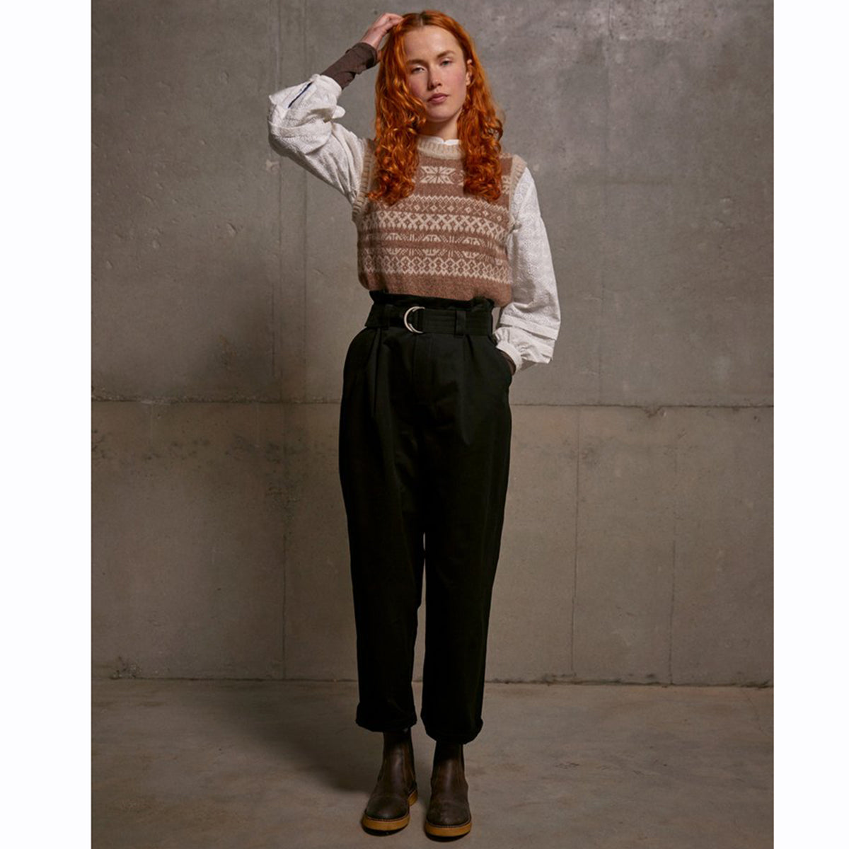 Sideline Rafi Vest Putty / Nutmeg