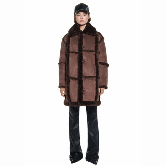Stand Studio Samira Coat Dark Brown