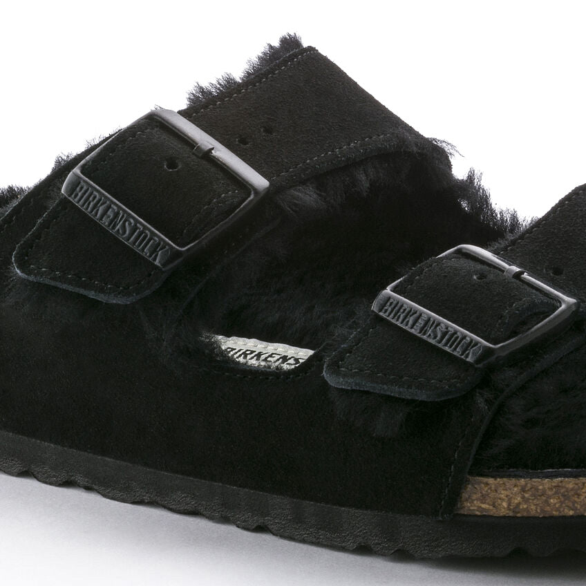 Birkenstock Arizona Suede Leather Narrow Fit Black