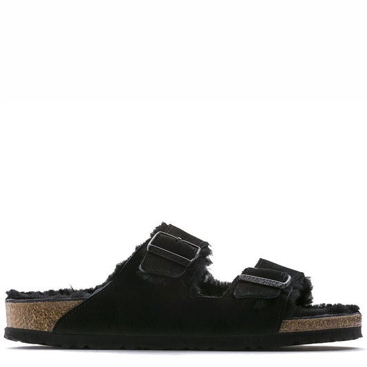 Birkenstock Arizona Suede Leather Narrow Fit Black