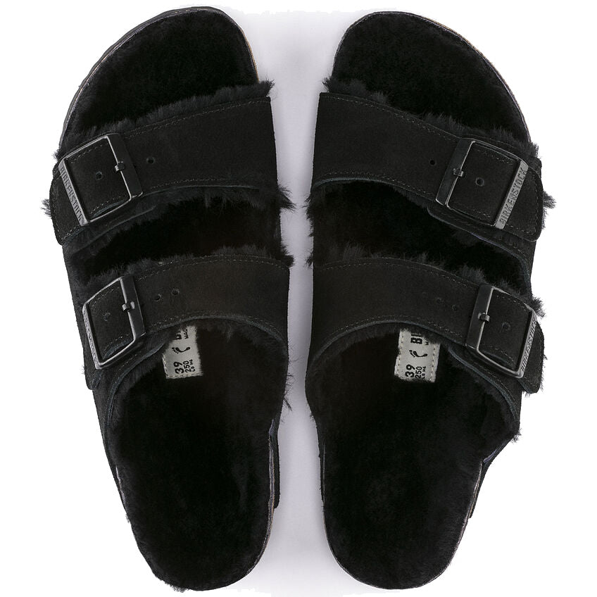 Birkenstock Arizona Suede Leather Narrow Fit Black