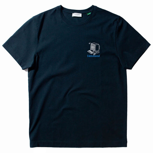 Edmmond Studios Log Off T-Shirt Plain Navy
