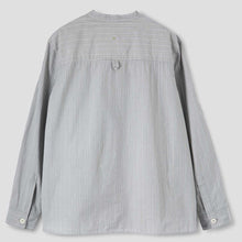 Load image into Gallery viewer, MHL W&#39; Fly Placket Swing Shirt PJ Stripe Grey / Black
