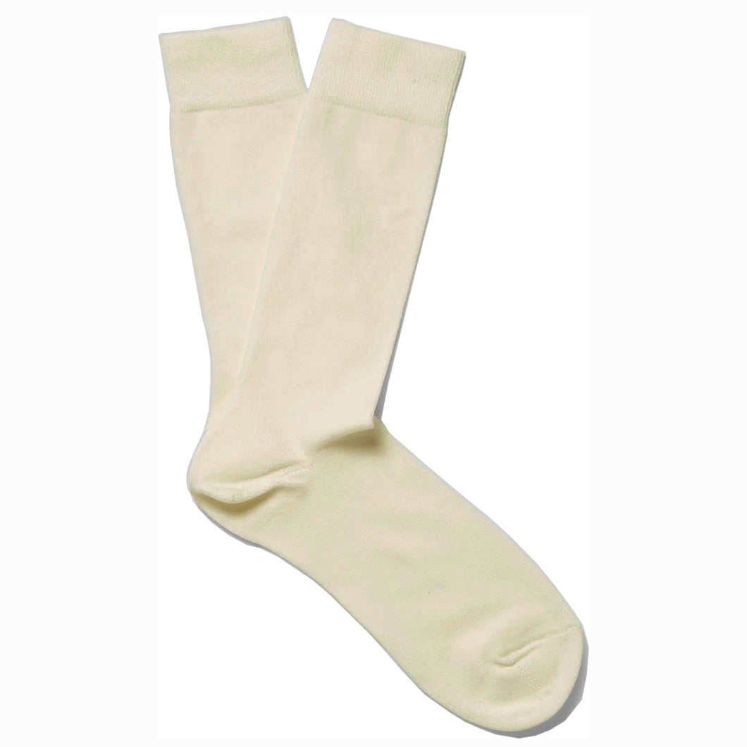 Sunspel Cotton Socks Archive White