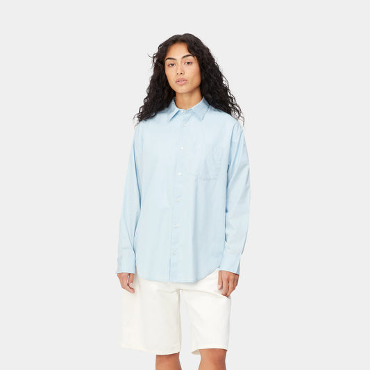 Carhartt WIP W' L/S Kingston Shirt Icarus/White
