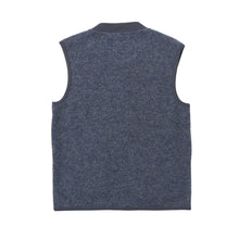 Load image into Gallery viewer, Universal Works Wool Fleece Zip Waistcoat Slate Blue
