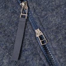 Load image into Gallery viewer, Universal Works Wool Fleece Zip Waistcoat Slate Blue
