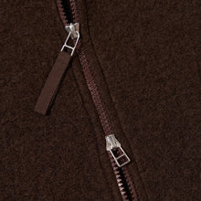 Load image into Gallery viewer, Universal Works Wool Fleece Zip Bomber Brown
