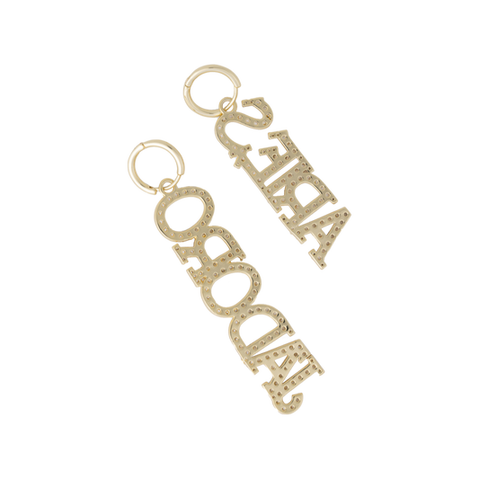 Aries j'adoro Aries Paved Earrings