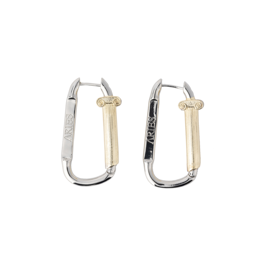 Aries Mini Column Carabiner Earrings