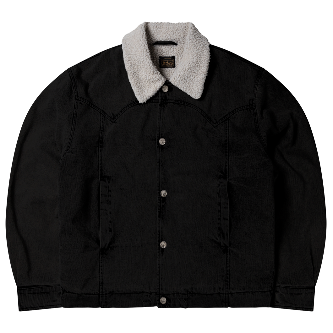 Aries Sherpa Denim Car Coat
