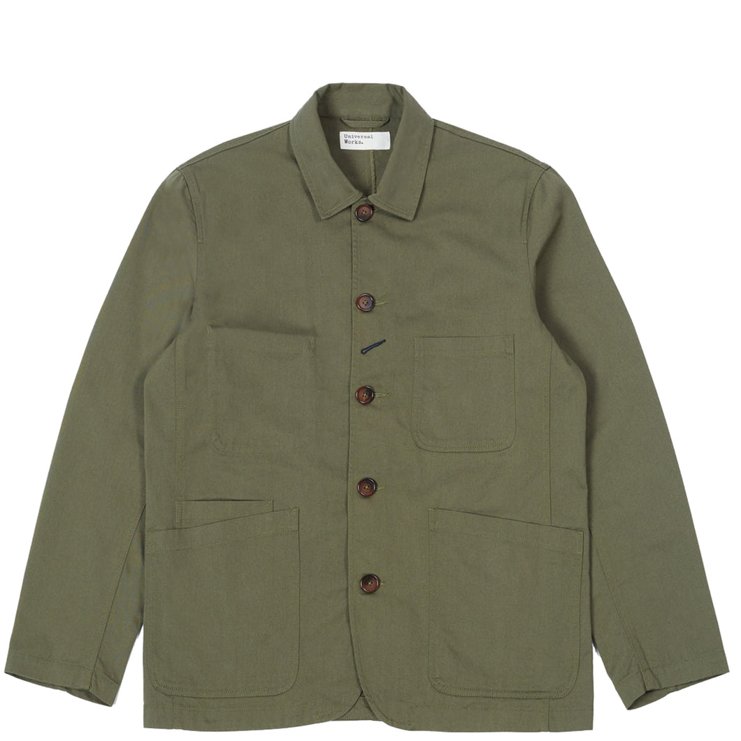 Universal Works Bakers Jacket Light Olive Twill