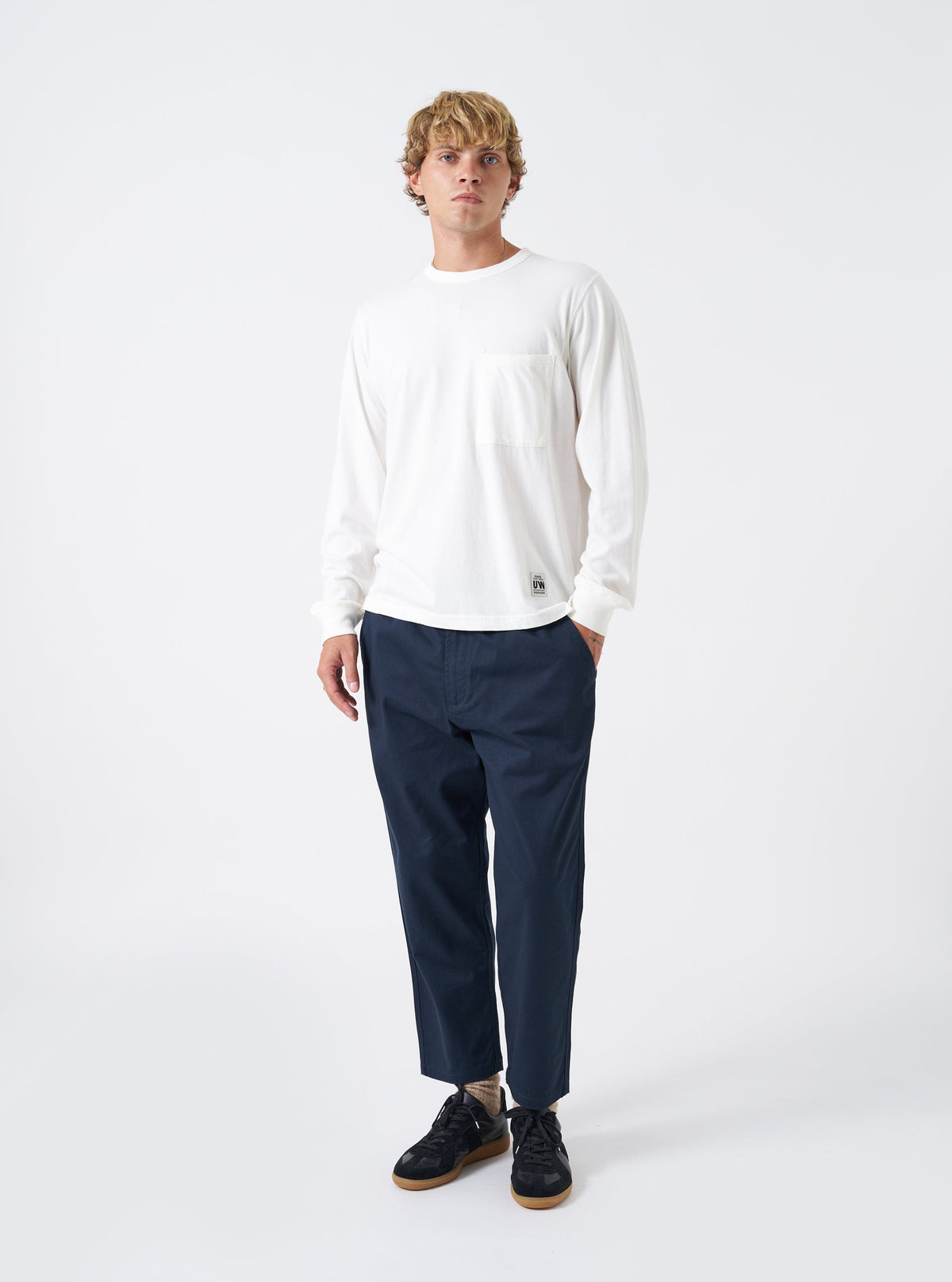 Universal Works Hi Water Trouser Navy Twill