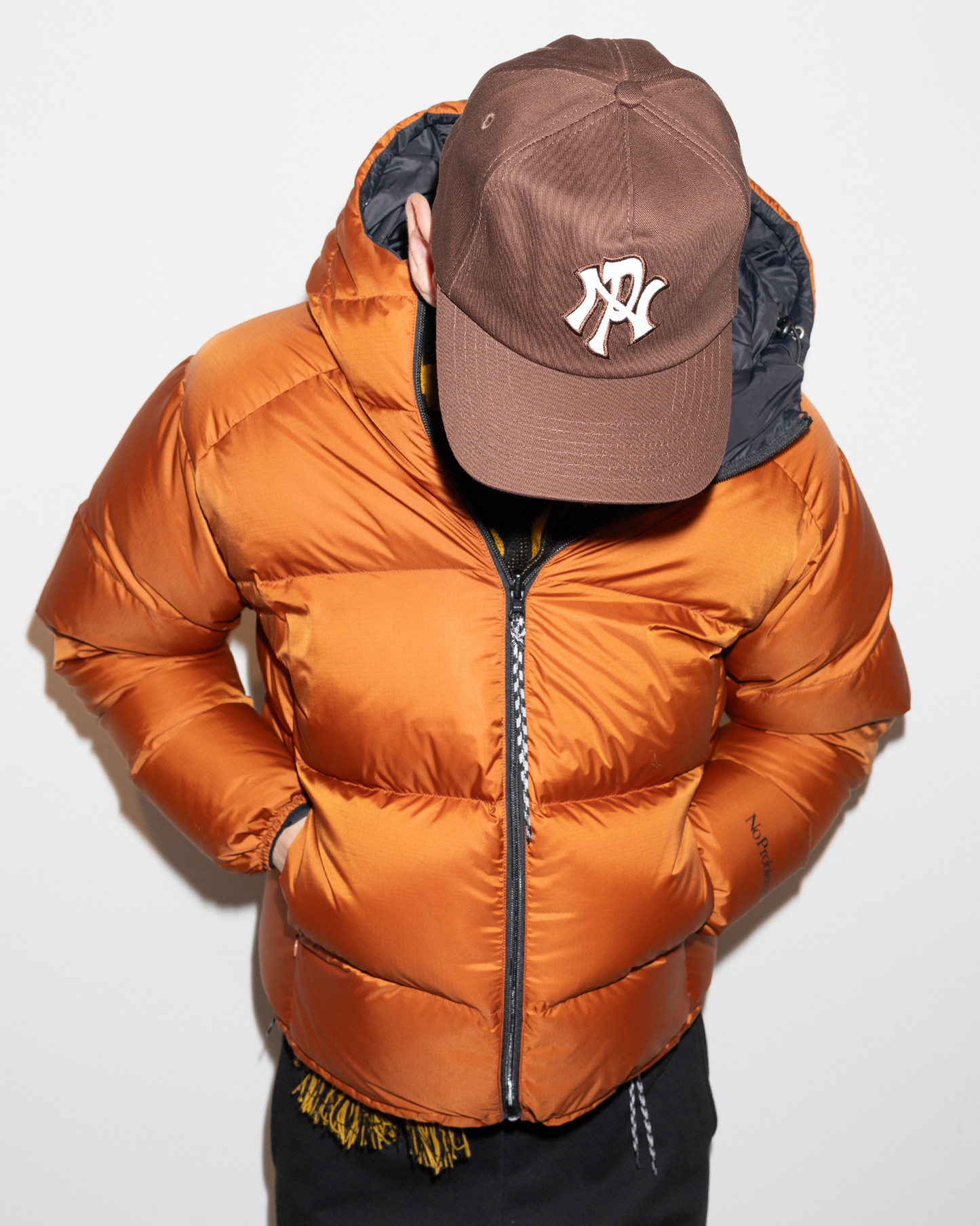 No Problemo Down Puffer Jacket Orange