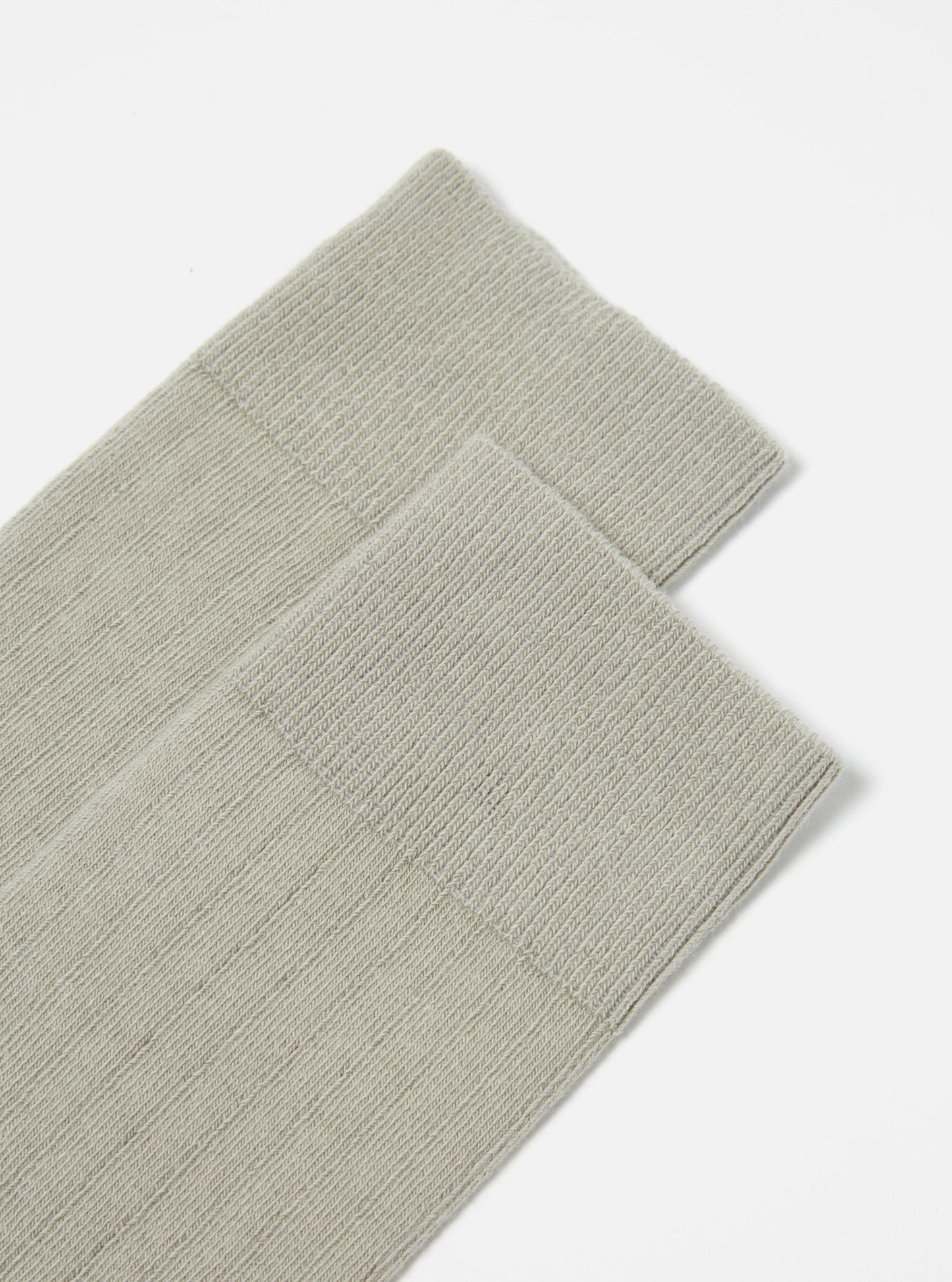 Universal Works Navy Rib Knit Modal Sock Grey