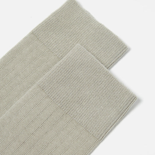 Universal Works Navy Rib Knit Modal Sock Grey