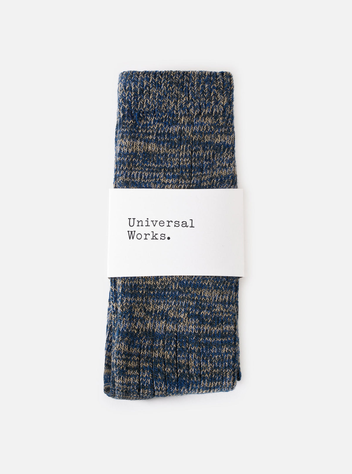 Universal Works Slub Knit Sock Dark Navy