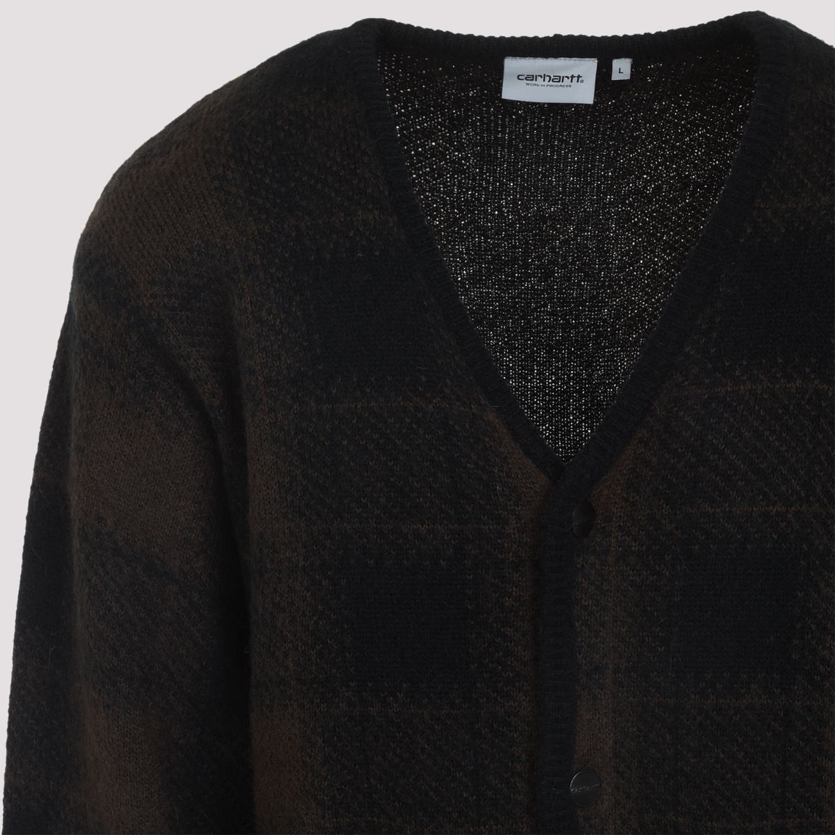 Carhartt WIP Everson Cardigan Jacquard Black