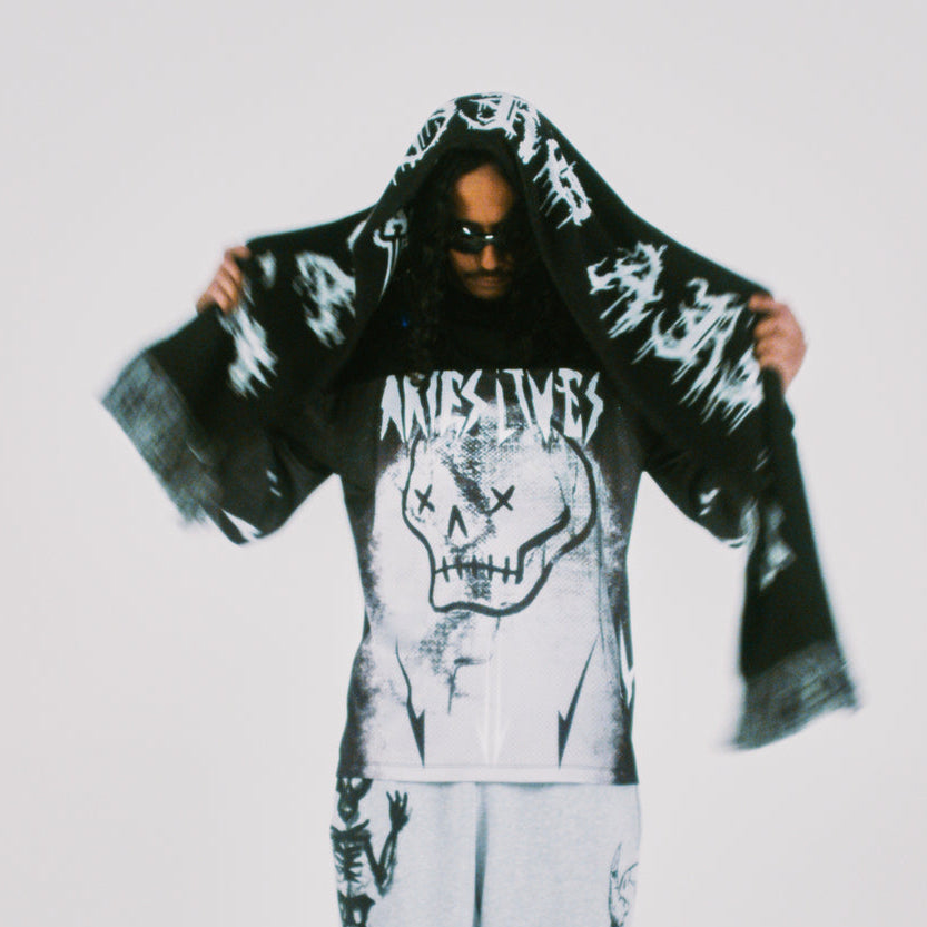 Aries metal airtex ls tee Black