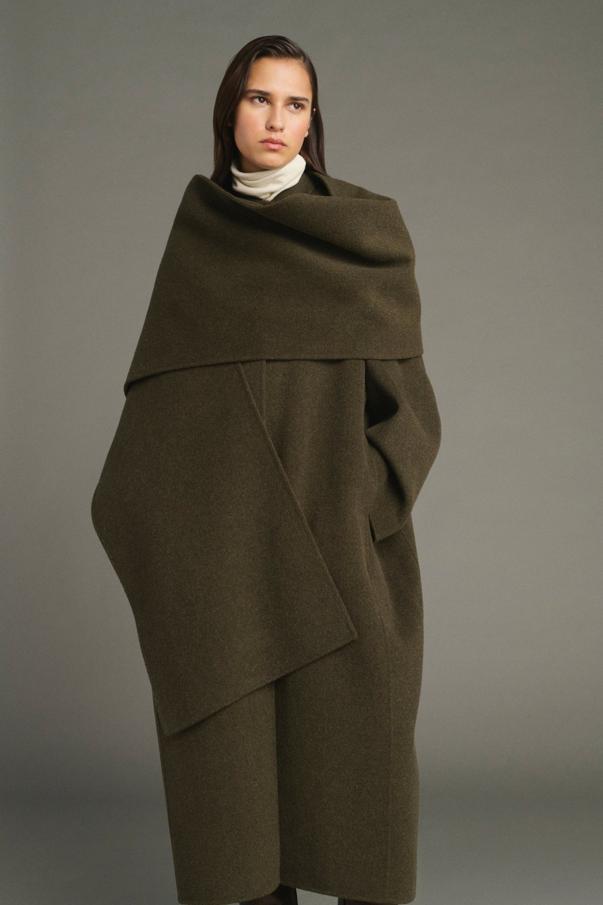 Soeur Finn Coat Khaki Marl