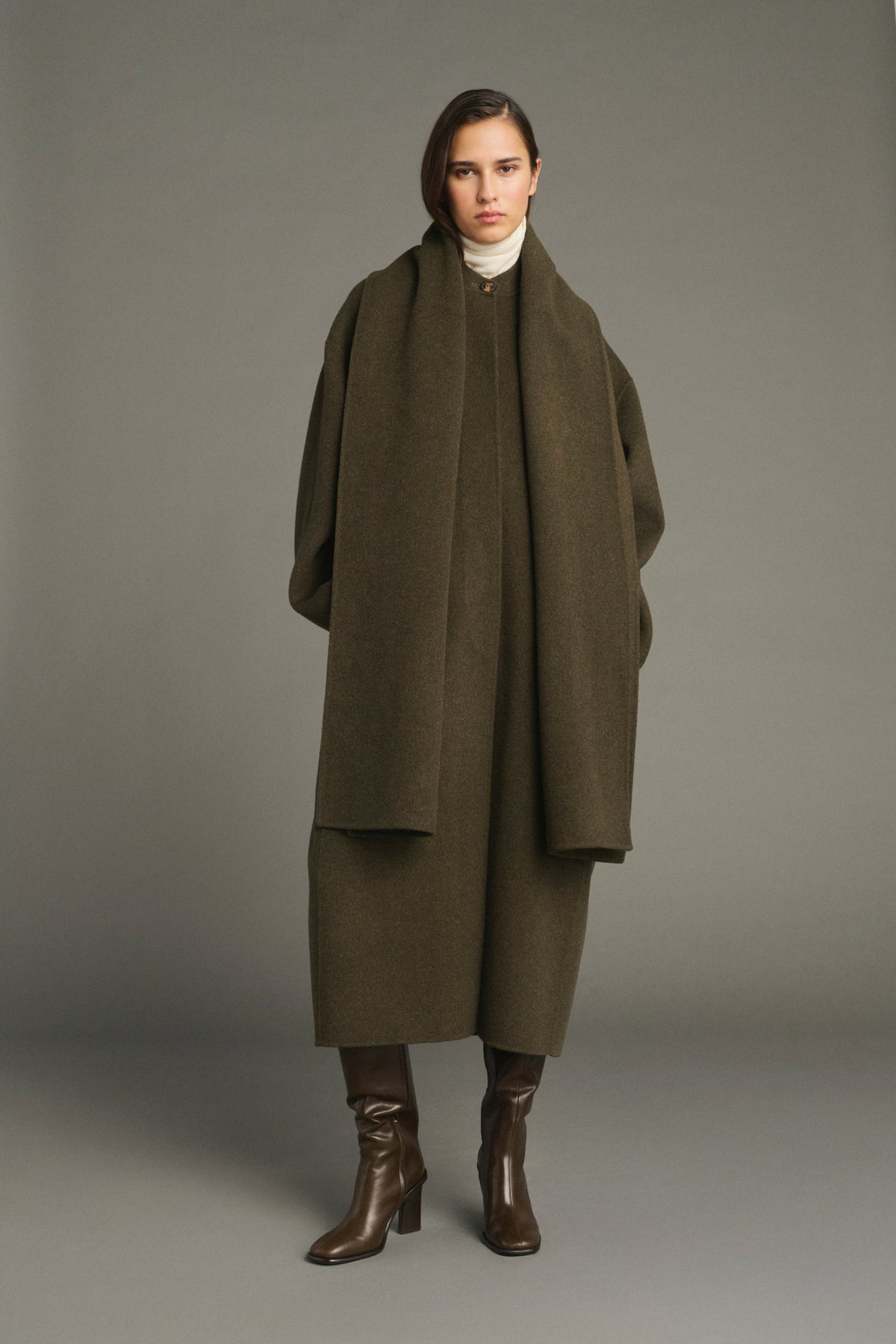 Soeur Finn Coat Khaki Marl