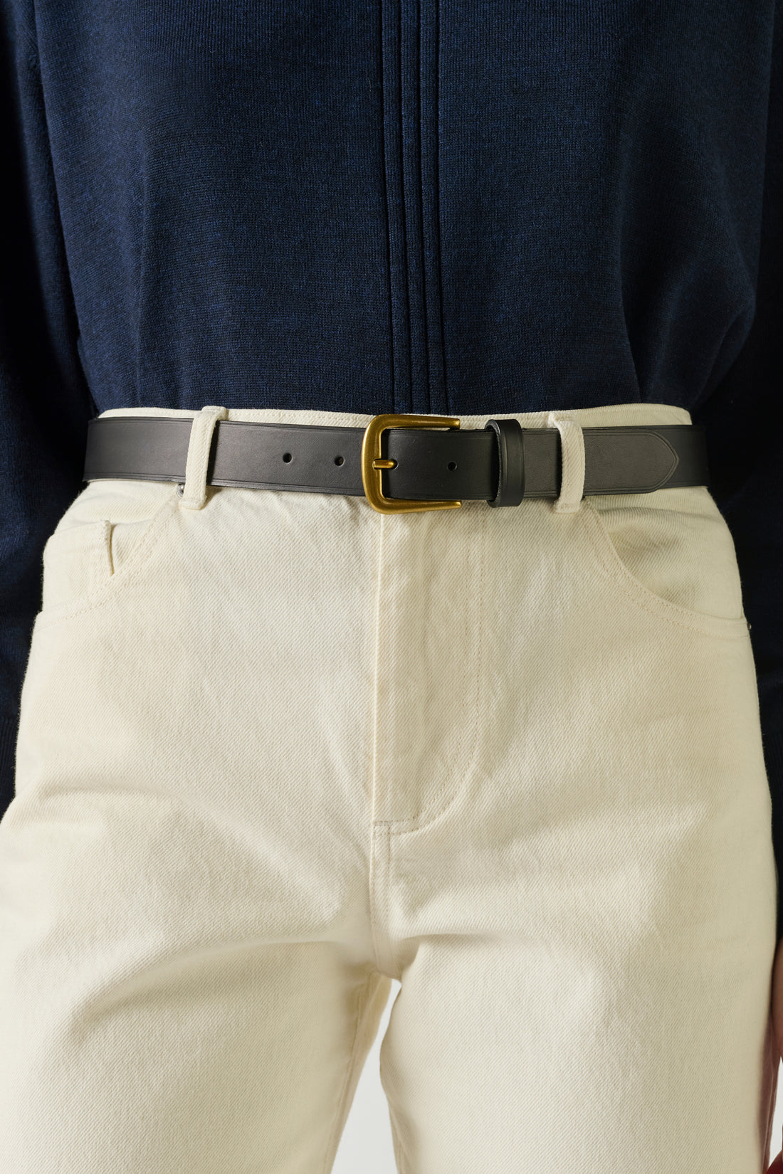 Soeur Cafe Leather Belt Black