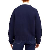 Load image into Gallery viewer, YMC Atomic Flower Cardigan Navy
