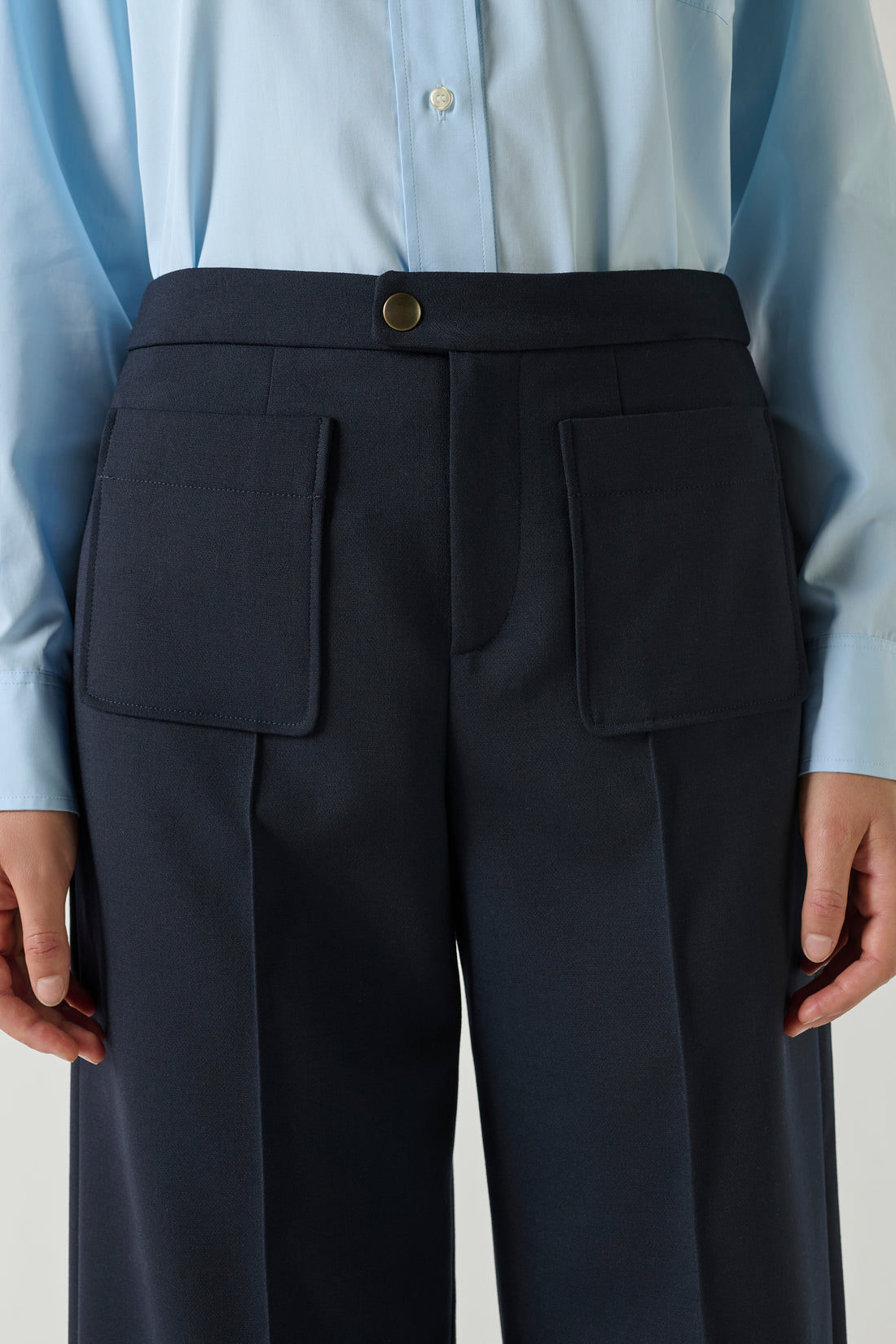 Soeur Wool Harry Pants Navy